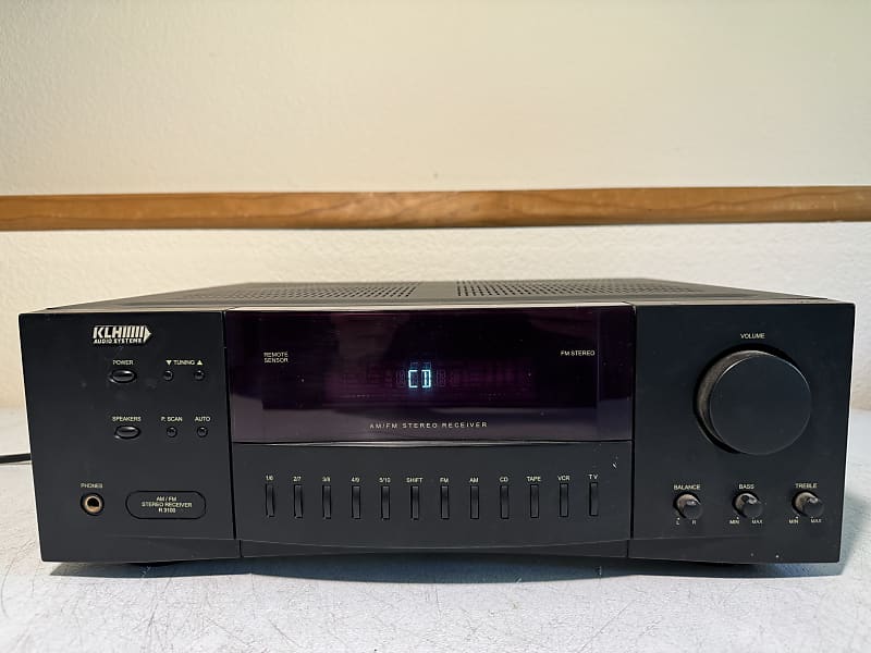 KLH R3100 Receiver HiFi Stereo Vintage 2 Channel Home Audio Reverb