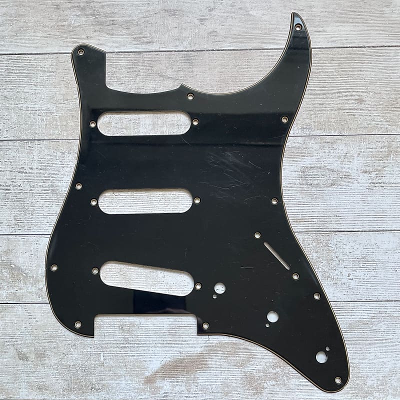 Relic Black Ply Stratocaster Strat Pickguard Reverb