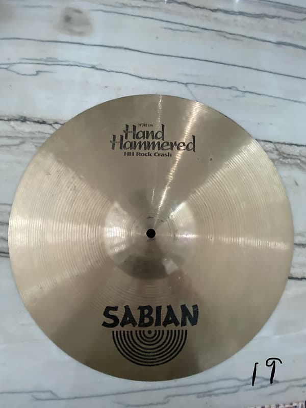 Sabian 19 Hand Hammered HH Rock Crash Cymbal 2156g 1992 Reverb