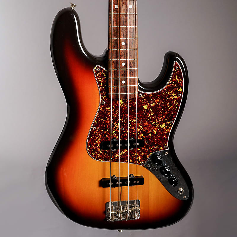 Squier JV Jazz Bass Sunburst 1983 Reverb