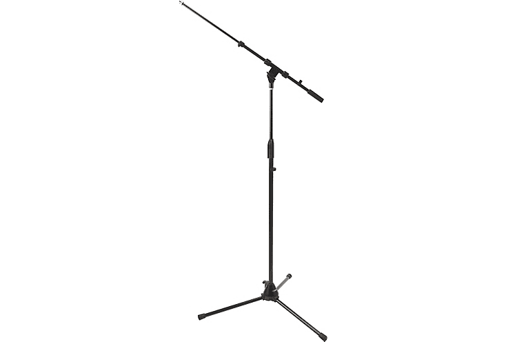 DR Pro Tripod Mic Stand With Telescoping Boom Black Reverb