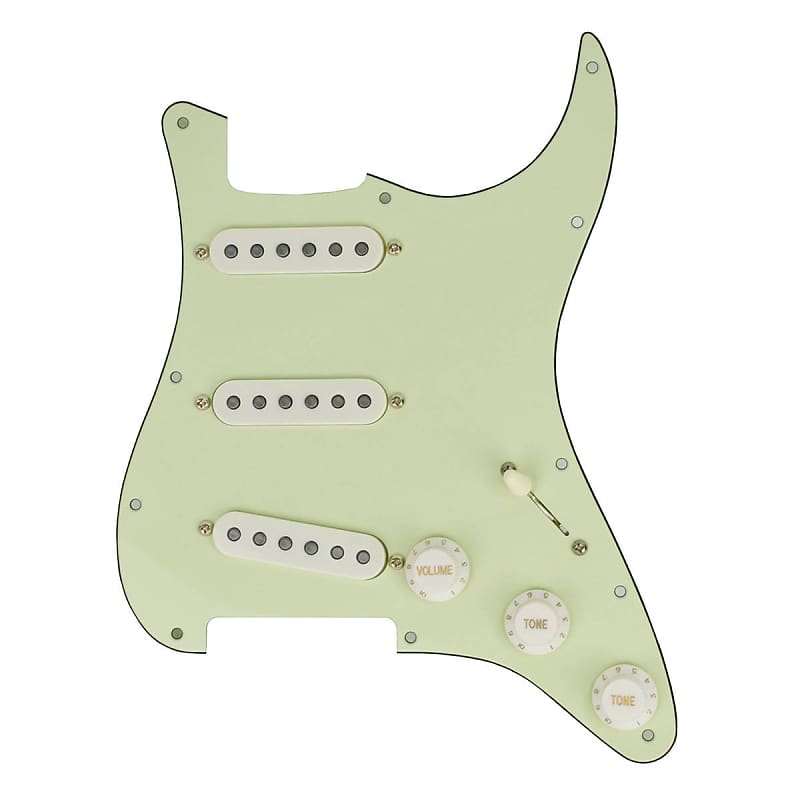 Mojotone Quiet Coil Prewired Solderless Pickguard W Hot Reverb