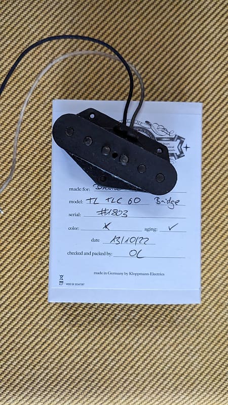 Kloppmann TLC 60 Tillcaster Telecaster Bridge Pickup Reverb