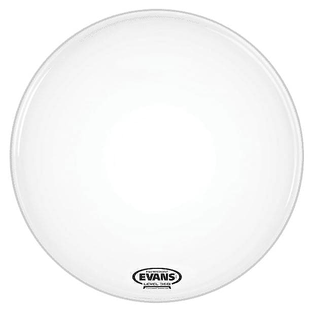 Evans BD22RGCW NP EQ3 Resonant Coated White Bass Drum Head Reverb