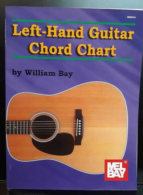 Mel Bay Left Hand Guitar Chord Chart Reverb