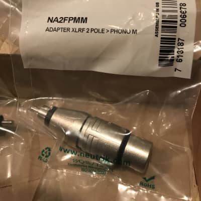 Four 4 Neutrik NA2FPMM XLR Female To Male Phono RCA Plug Reverb