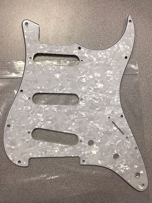 Brio Pearloid Ply Hole Strat Pickguard Reverb