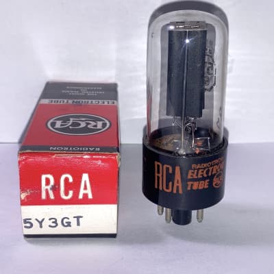 1957 RCA 5Y3GT Rectifier Tubes Matched Pair NOS Testing Reverb