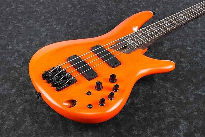 Ibanez Sr Prestige String Bass Guitar Orange Solar Flare Reverb