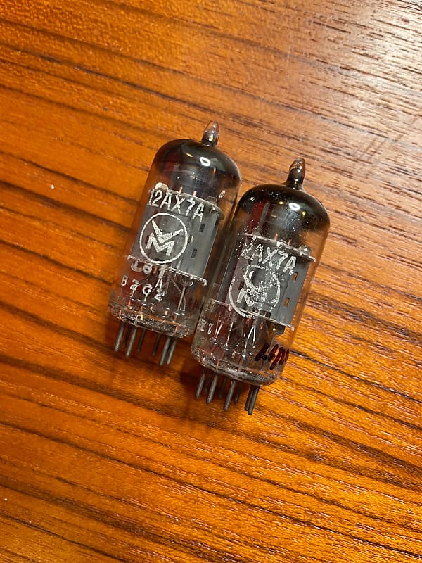 Matched Pair Of Vintage NOS Mullard 12AX7 ECC83 Vacuum Tubes Reverb