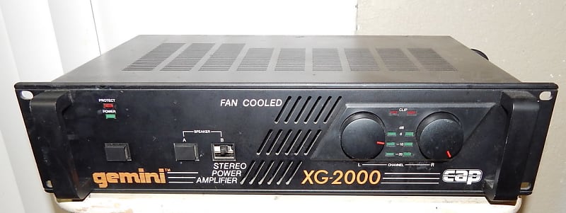 Gemini XG 2000 Power Amplifier Reverb