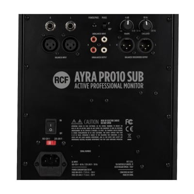 Rcf Ayra Pro Sub Active Studio Monitor Subwoofer Reverb