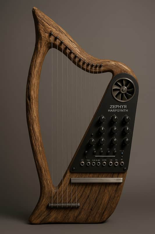 Zephyr HarpSynth – Hybrid Wind & String Synthesizer (2025 Custom Build)