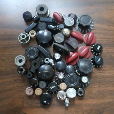 Vintage 1950s-2000s Guitar Parts Lot 300+Pieces Gibson Epiphone MIJ LP Fender Teisco Vox Harmony Bakelite Knobs Tuners 5 Way Switch LP Bridge Electronics Washers Springs Screws Misc Parts Harmony Kay Teisco Acoustic Electric Luither Repair Shop Gold Mine image 5