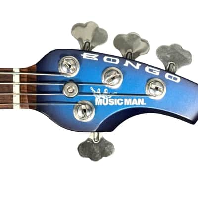 Ernie Ball Music Man Bongo 4 String HH/Piezo, LTD 2007 Blue Dawn / Rosewood 9.7 LBS USED in Very Good -Excellent Condition*IN STOCK* RARE image 10