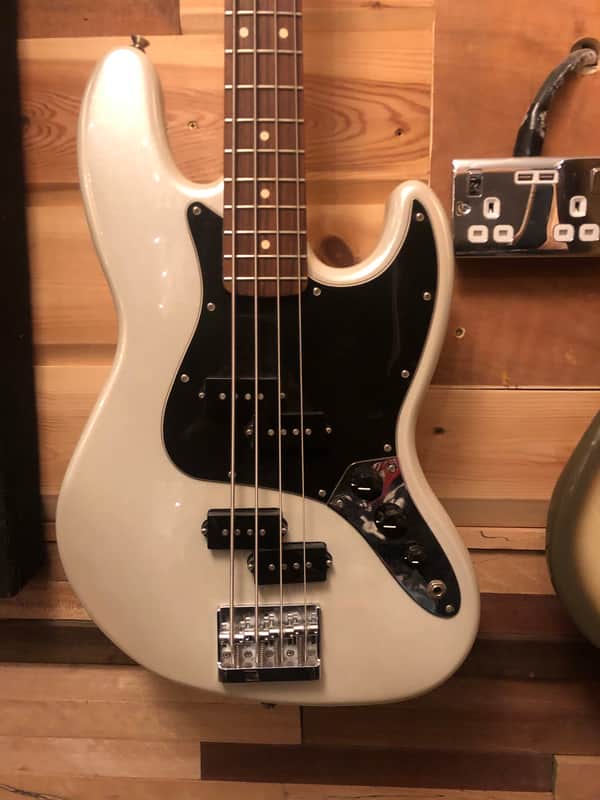 Fender Blacktop Jazz Bass 2012 2014 - White Chrome Pearl image 1
