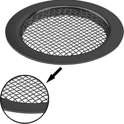 Guitar Screened Sound Hole Insert, Speaker Grills Mesh Speaker Compatible with Gutiar, Dobro Resonator Guitar, Cigar Box Guitar (Black) image 3
