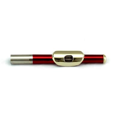 Red Piccolo Flute w Gold Keys LIMITED image 4