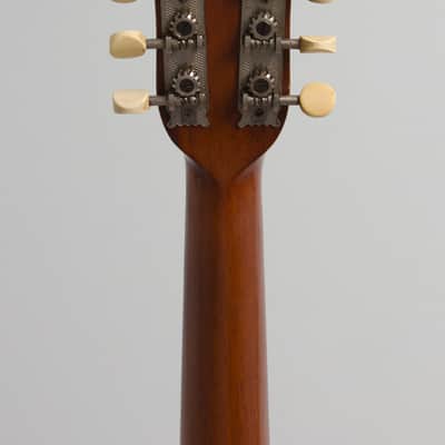 Vega  Style 201 Flat Back, Bent Top Mandolin (1916), ser. #34381, black tolex hard shell case. image 6