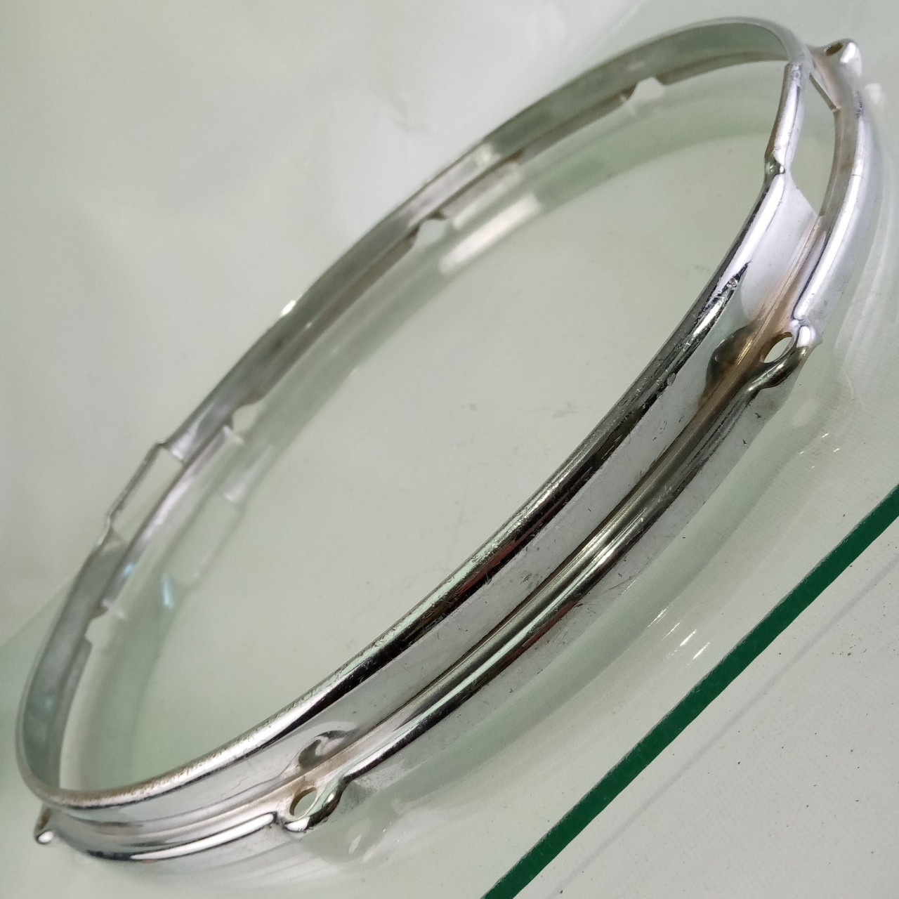 Slingerland 15"COB BRASS Stick-Saver Snare Drum Resonant Rim/Hoop Chrome 8Lug60s — main photograph