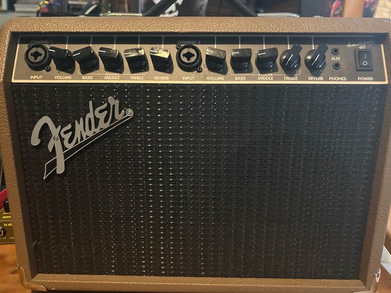 Fender Acoustasonic 40 Acoustic Guitar Amplifier 2019 - Brown image 1