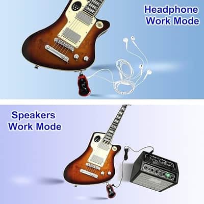 Mini Bass Amp Bluetooth Electric Guitar Amps Pocket Bass Portable Headphones Amplifier image 3