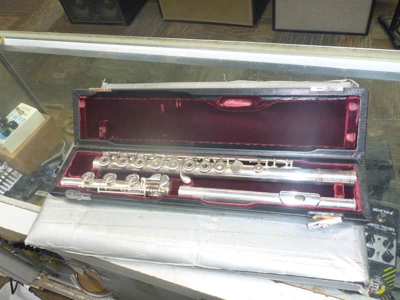 Gemeinhardt Solid Silver 33 SSB "RGG " Trademark Code Professional Custom Flute w/Case 1970-1971 - Solid Silver