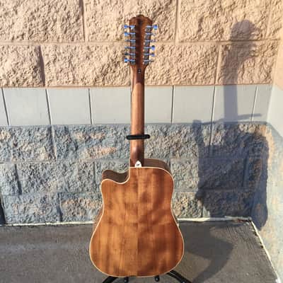 Washburn Heritage Series HD10SCE12 12-String Acoustic/Electric Dreadnought Cutaway Guitar 2010s - Natural image 6