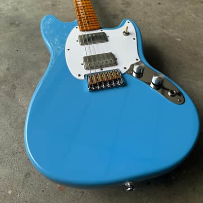 Custom Squier Sonic Mustang HH California Blue image 7