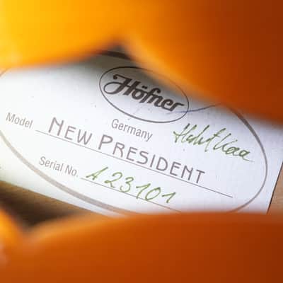 Hofner New President Blonde 2004 image 11