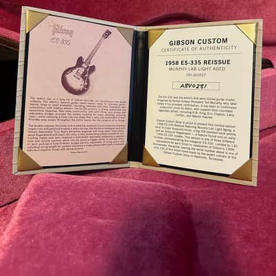 Gibson Custom Shop Murphy Lab '58 ES-335 Reissue Light Aged image 6