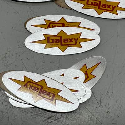 Galaxy Audio Headstock Logo Badge Emblem 60s-70s image 3