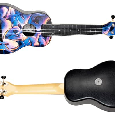 Flight TUS40 Graffiti Travel Soprano Ukulele New - Graffiti image 5