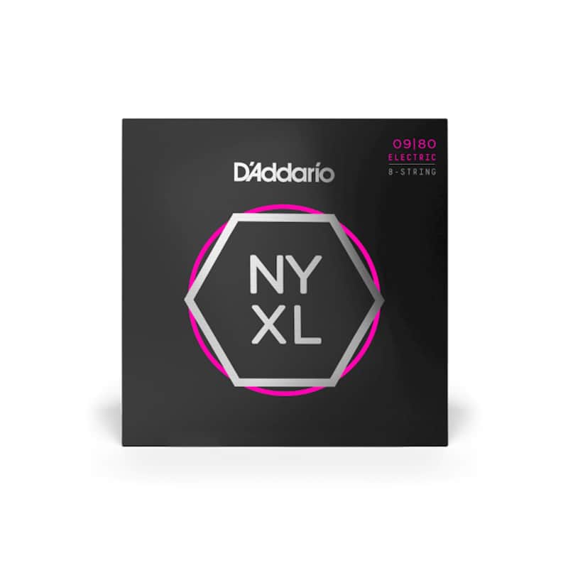 D'Addario NYXL0980 8-String Electric Guitar Strings, Super Light 09-80 image 1