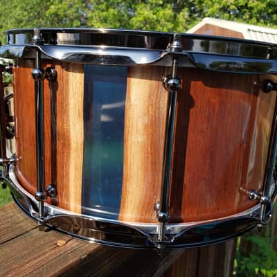 Snarebear Grizzly River Snare Drum (14x7 Epoxy Resin River) image 2