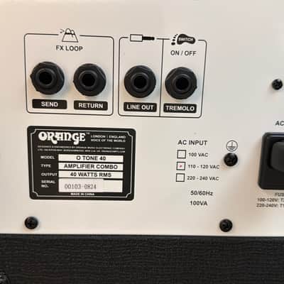 Orange O Tone 40 40-Watt 1x12" Guitar Combo 2025 - Present - Black image 4