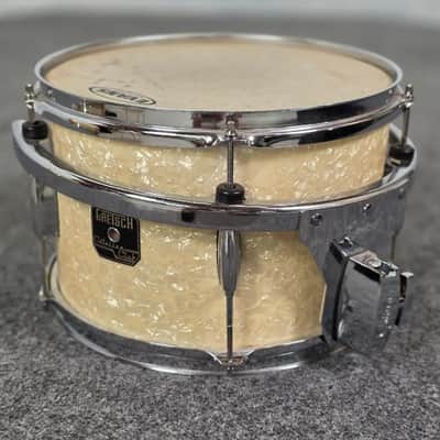 Used Gretsch Catalina Club 3pc Drum Set White Marine Pearl - Fair image 7