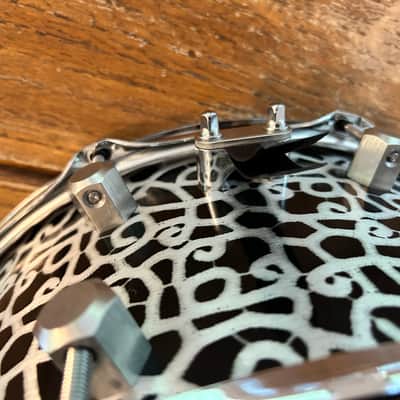 Honest Abe Instruments 3mm Aluminum Shell Custom Snare Drum 6.5x14 - 2025 Paisley-Esque Lacquer finish image 12