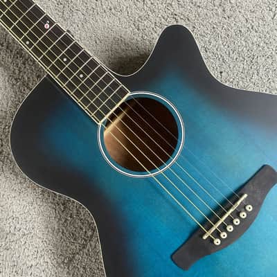 Blue Burst Cutaway Acoustic Guitar, 40 Inch, 20 Frets image 2