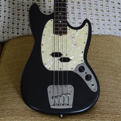 1969 Fender Mustang Bass Black Refin image 1