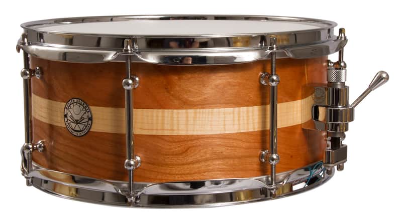 Modern Drummer 40th Anniversary 6x13 Solid-Cherry Snare Drum (Curly Maple Inlay) image 1