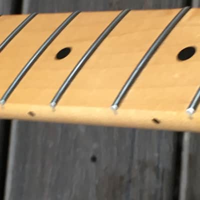 2013 Genuine Fender Lefty Standard Telecaster Neck Tele Amber Naturally Tinted image 12
