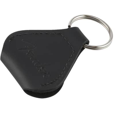 #9106001606 - Fender Leather Pick Holder Keychain, Black image 2