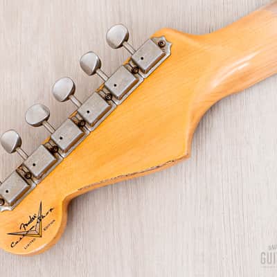 2022 Fender Custom Shop Wildwood 10 Limited Edition 1957 Stratocaster Heavy Relic Dark British Racing Green, Featherweight image 5