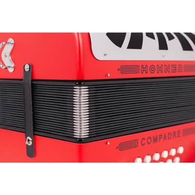 Hohner Compadre Series Accordion G/C/F Keys 2010s - Red image 5