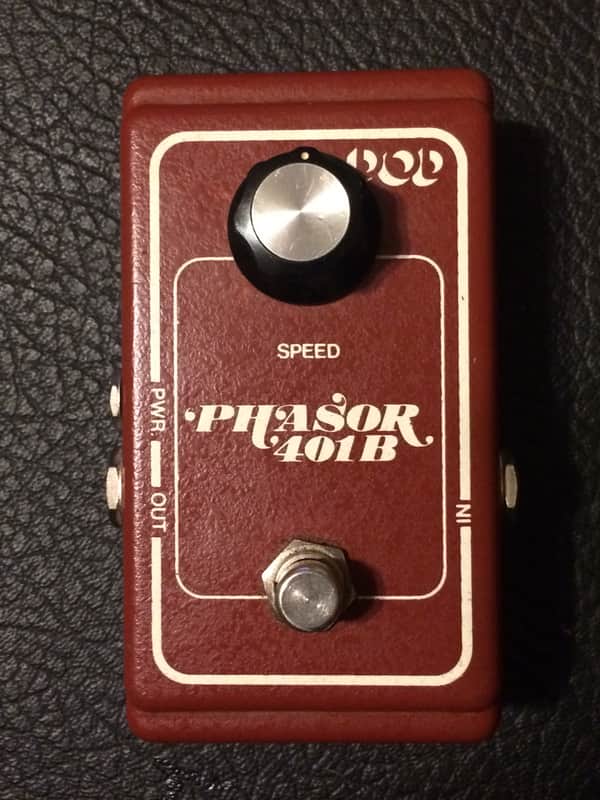 DOD Phasor 401B ** Script Design ; MORE ELUSIVE THAN 401 / MXR Phase 90! ** 1970s Burgundy & White image 1