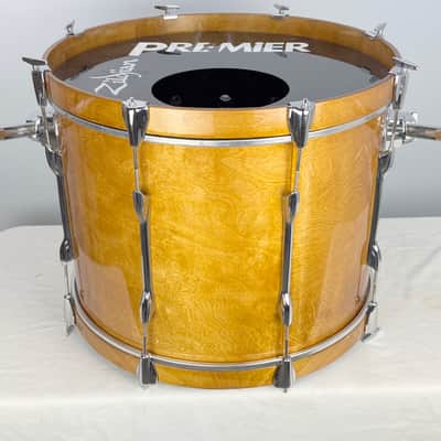 Vintage Premier Birch Bass drum – 1970s – Natural Gloss Finish – Made in England image 4