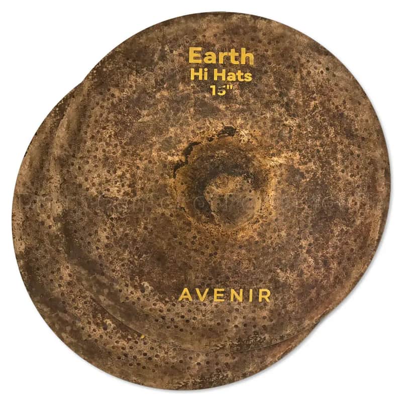 Avenir Earth Hi Hat Cymbals 15" image 1