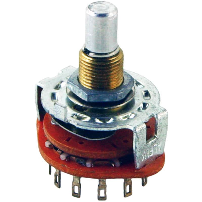 Alpha 4 Position, 3 Pole Rotary Switch, Make Before Break image 1
