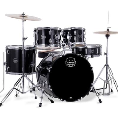 Mapex Comet Series Drum Kit | 5pc | Dark Black | 20" Bass Drum image 1